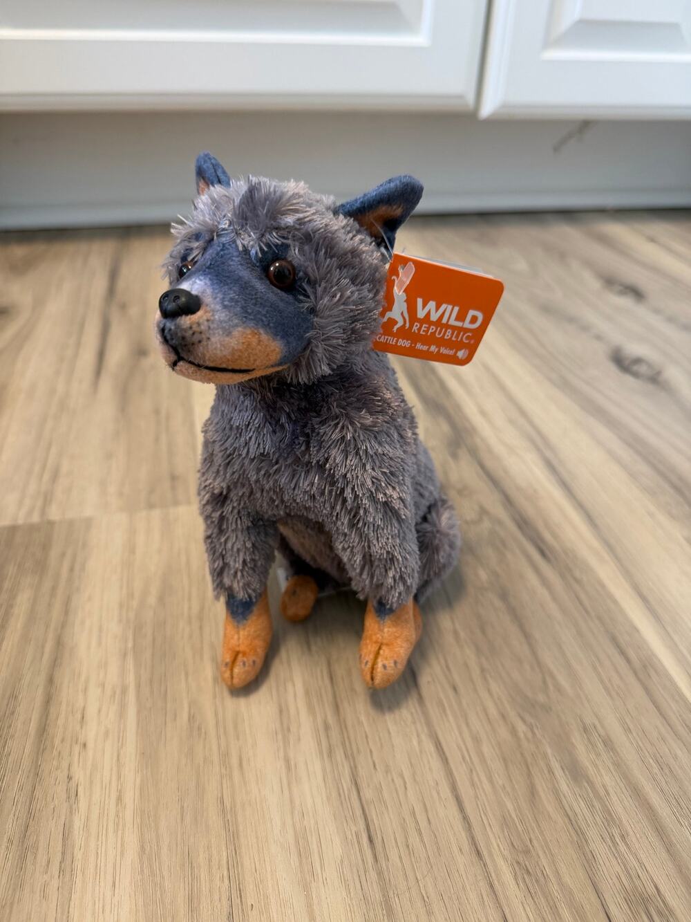 NWT Wild Republic Cattle Dog - With Sound Barking - Plush Puppy Sitting